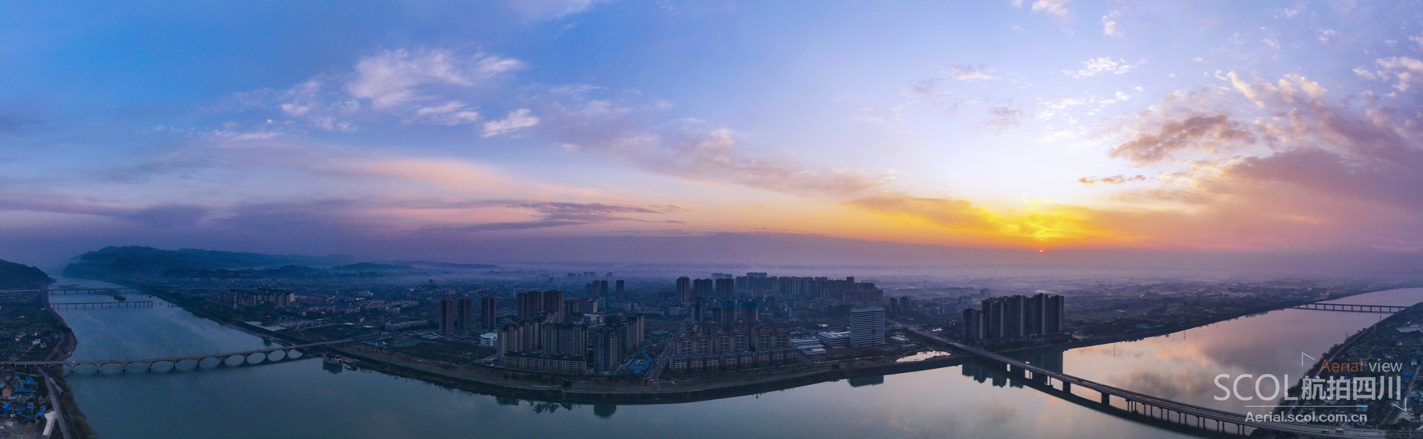 走进物华天宝夹江 俯瞰百里画廊_视点图片_航拍四川_四川在线