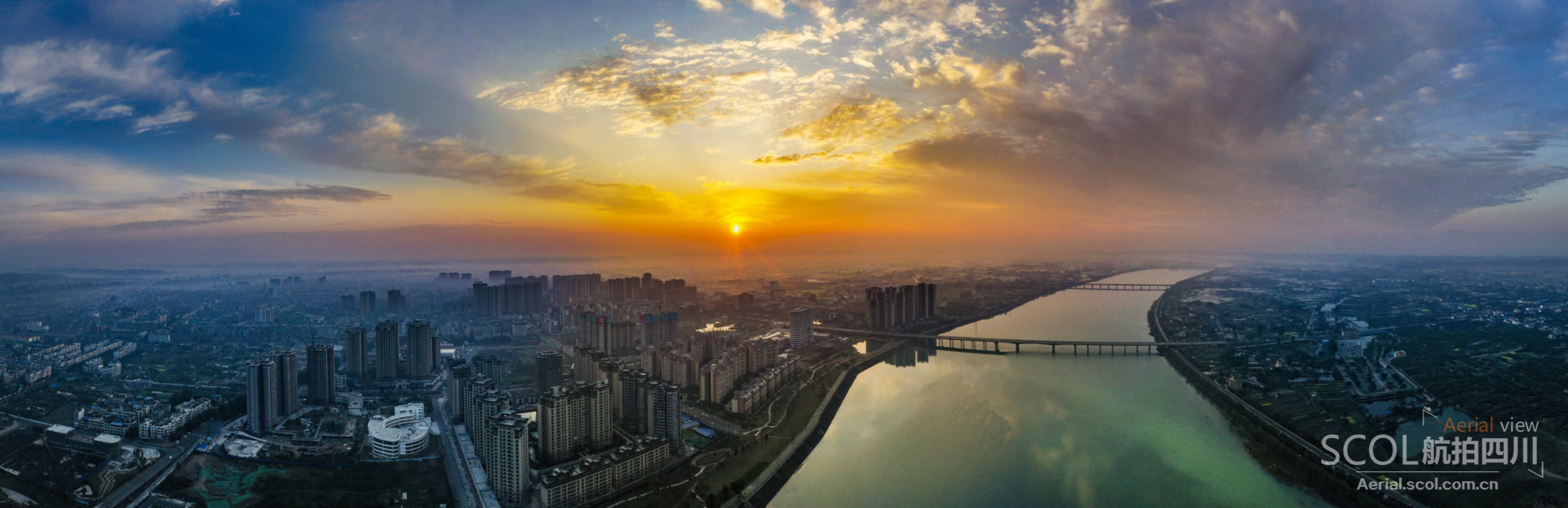 走进物华天宝夹江 俯瞰百里画廊_视点图片_航拍四川_四川在线